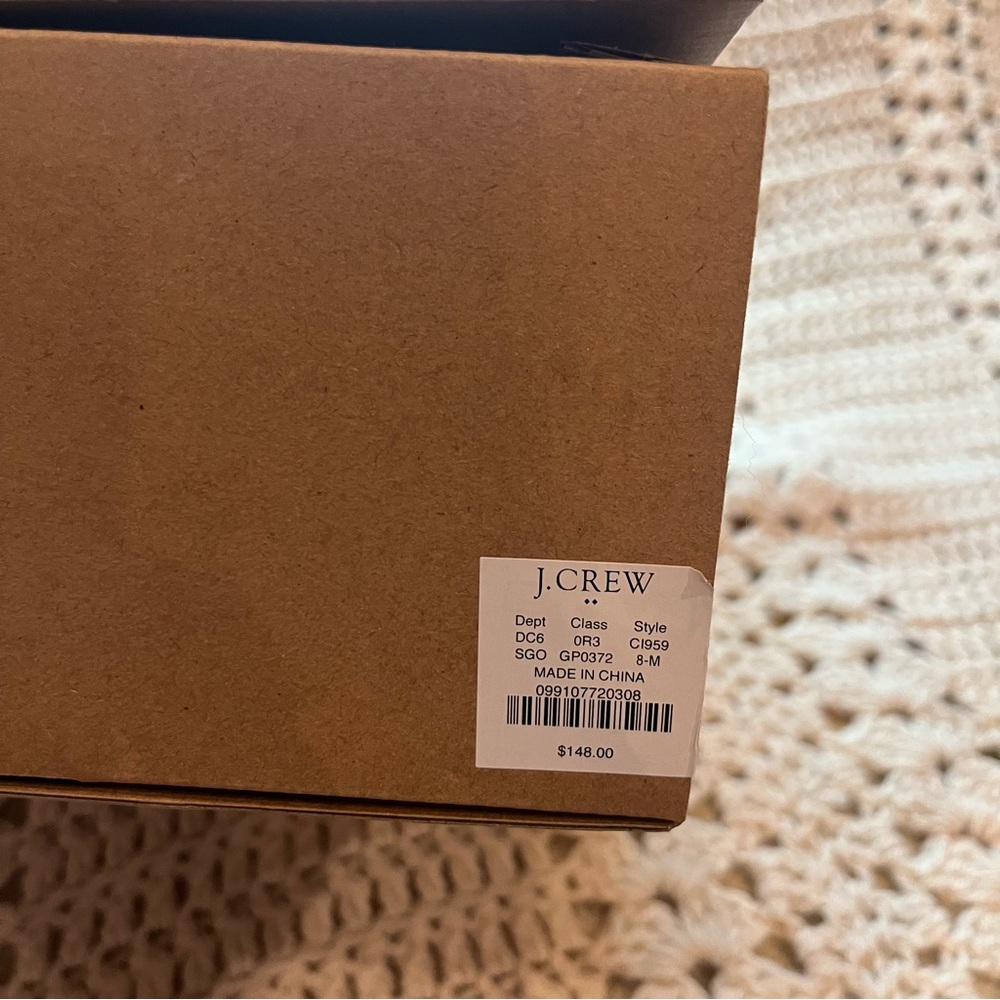 J. Crew Factory Sunkissed Metallic Gold T-Strap Heels Size 8 New in Box - Picture 10 of 11